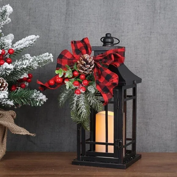 NEW  Christmas Decorations Indoor, Outdoor Christmas Led Lanterns Decorative - Picture 3 of 8